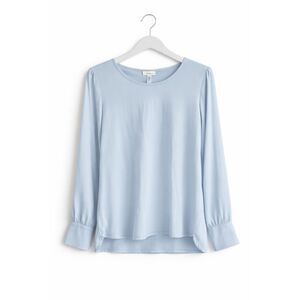 Naked Zebra Women’s Blouse Light Blue Medium New With Tags Elegant Top